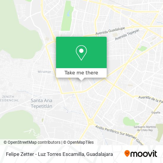 Felipe Zetter - Luz Torres Escamilla map