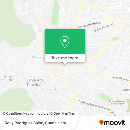 Rosy Rodríguez Salon map