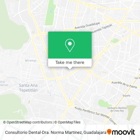 Mapa de Consultorio Dental-Dra. Norma Martínez