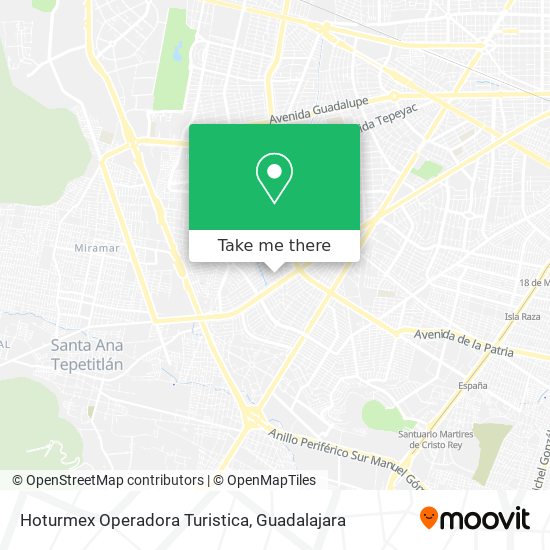 Mapa de Hoturmex Operadora Turistica