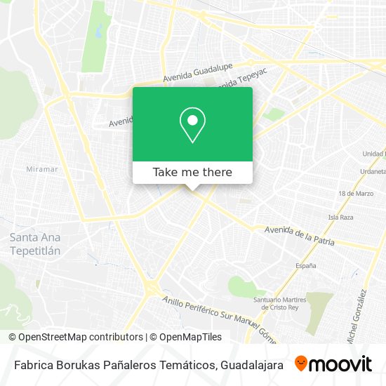 Mapa de Fabrica Borukas Pañaleros Temáticos