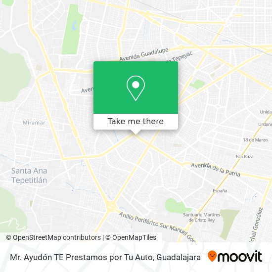 Mr. Ayudón TE Prestamos por Tu Auto map