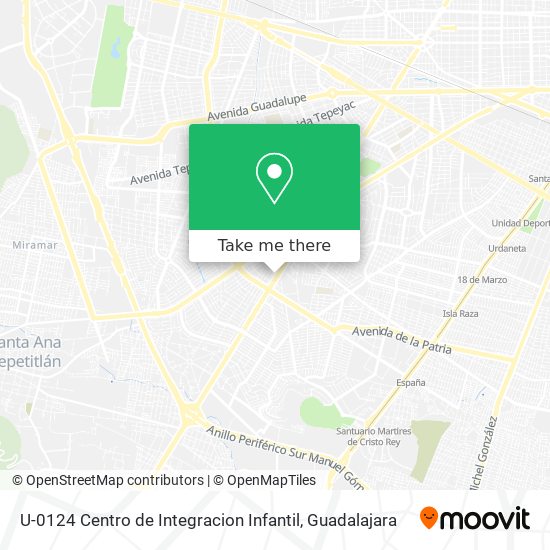 U-0124 Centro de Integracion Infantil map