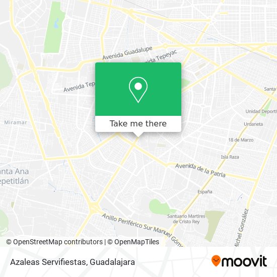 Mapa de Azaleas Servifiestas