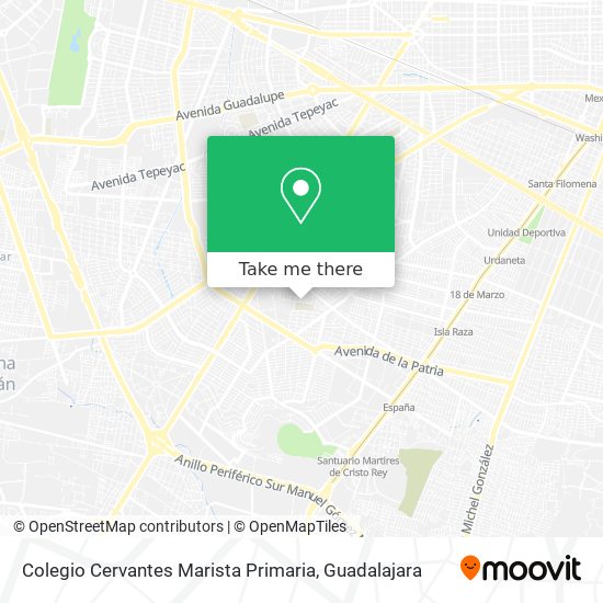 Colegio Cervantes Marista Primaria map