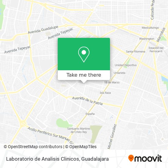 Laboratorio de Analisis Clinicos map