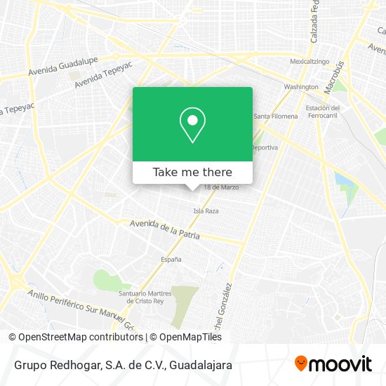 Mapa de Grupo Redhogar, S.A. de C.V.