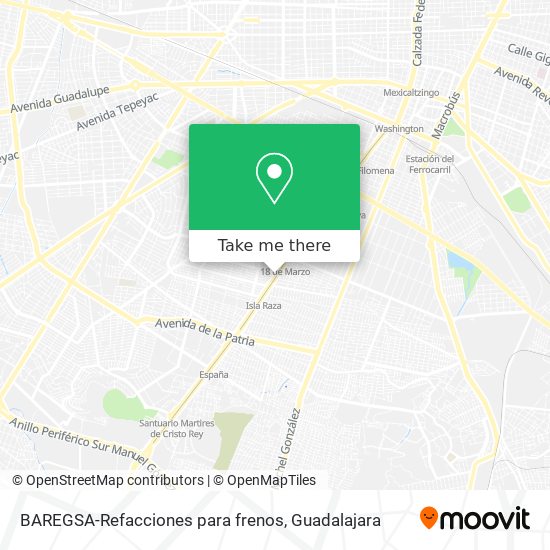 BAREGSA-Refacciones para frenos map