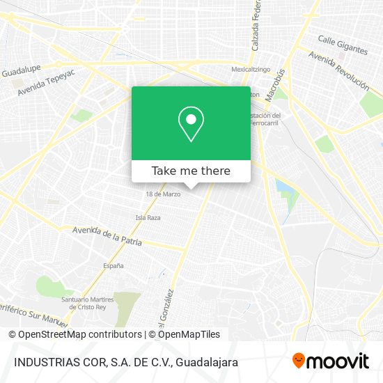 INDUSTRIAS COR, S.A. DE C.V. map