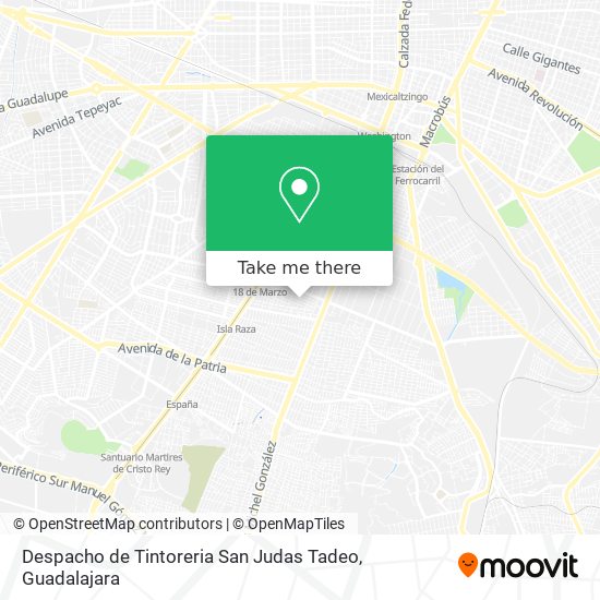 Despacho de Tintoreria San Judas Tadeo map