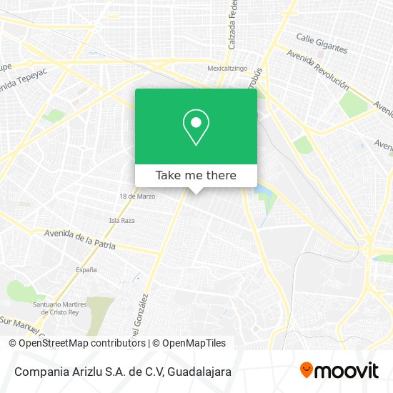 Compania Arizlu S.A. de C.V map