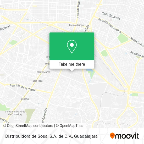 Distribuidora de Sosa, S.A. de C.V. map