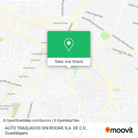AUTO TRASLADOS SIN RODAR, S.A. DE C.V. map
