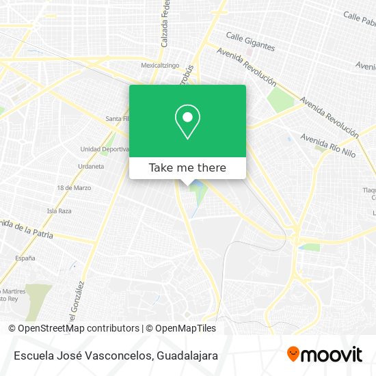 Mapa de Escuela José Vasconcelos