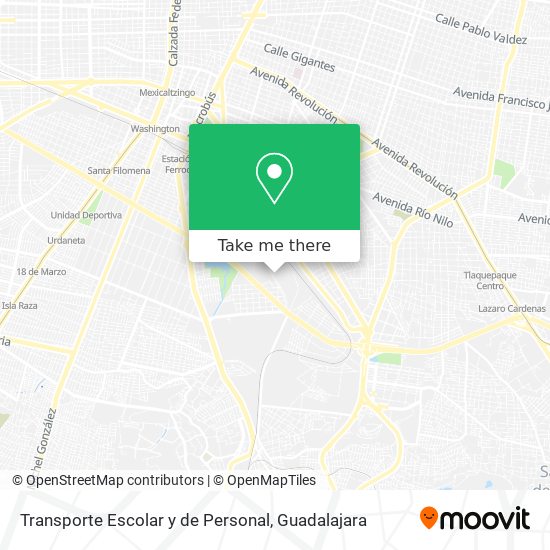 Transporte Escolar y de Personal map
