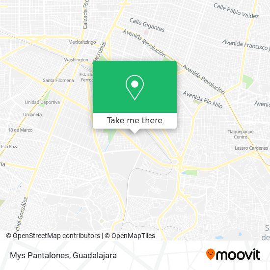 Mapa de Mys Pantalones