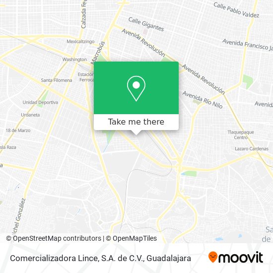 Mapa de Comercializadora Lince, S.A. de C.V.