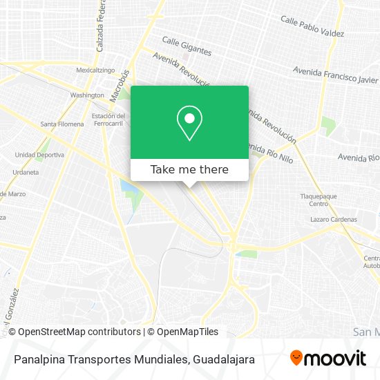 Mapa de Panalpina Transportes Mundiales
