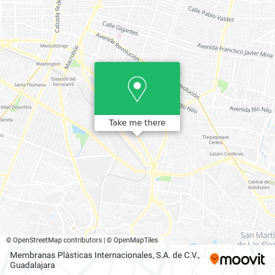 Mapa de Membranas Plásticas Internacionales, S.A. de C.V.
