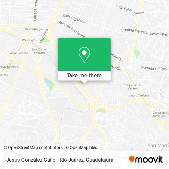 Jesús González Gallo - Río Juárez map