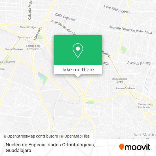Mapa de Nucleo de Especialidades Odontológicas