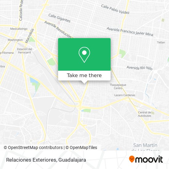 Relaciones Exteriores map