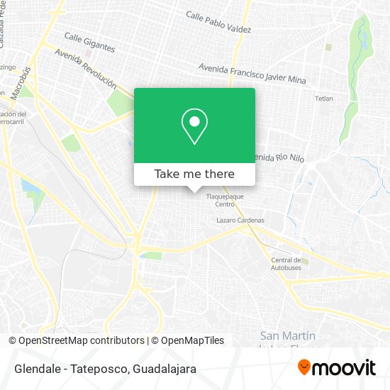 Glendale - Tateposco map