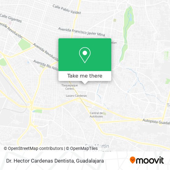 Dr. Hector Cardenas Dentista map