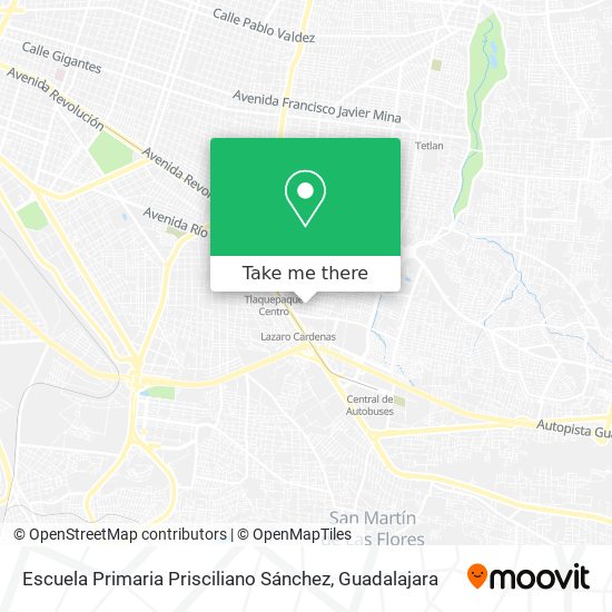 Mapa de Escuela Primaria Prisciliano Sánchez
