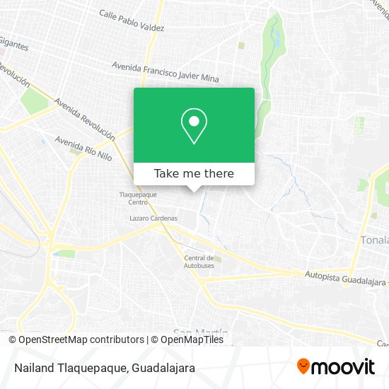 Nailand Tlaquepaque map