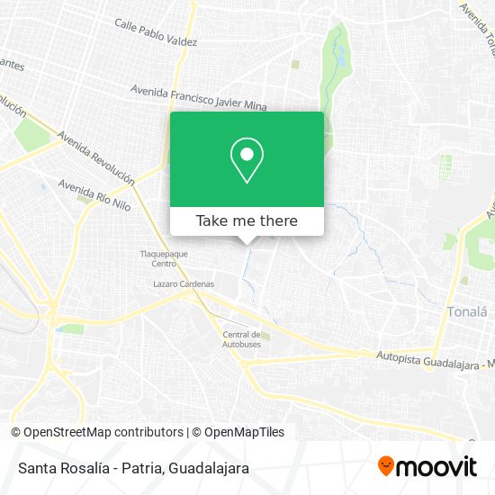 Mapa de Santa Rosalía - Patria