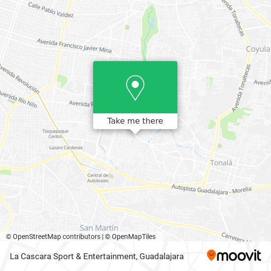 La Cascara Sport & Entertainment map