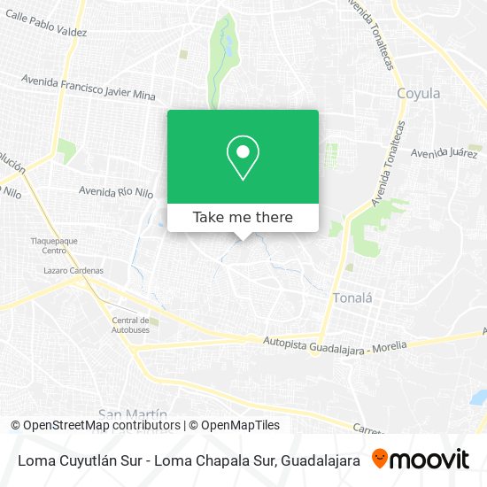 Loma Cuyutlán Sur - Loma Chapala Sur map