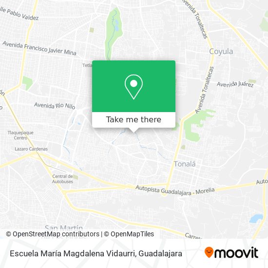 Escuela María Magdalena Vidaurri map