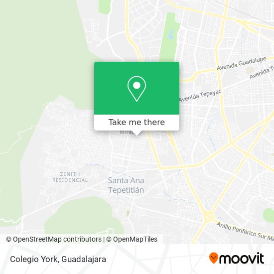 Mapa de Colegio York