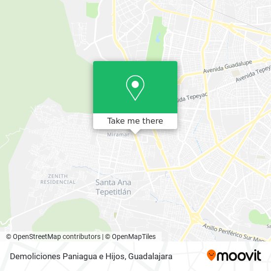 Demoliciones Paniagua e Hijos map