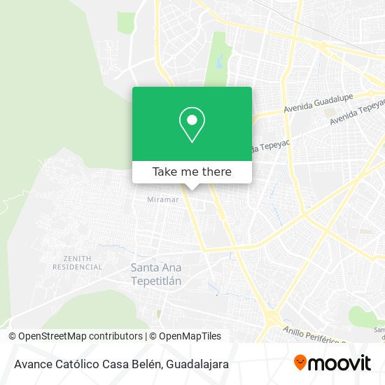 Avance Católico Casa Belén map