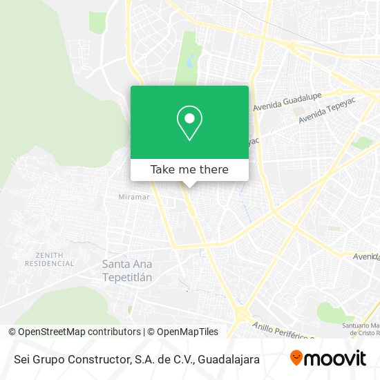 Mapa de Sei Grupo Constructor, S.A. de C.V.