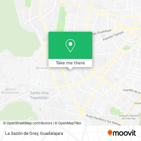 La Sazón de Grey map