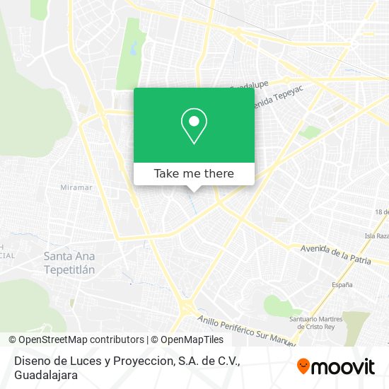 Diseno de Luces y Proyeccion, S.A. de C.V. map