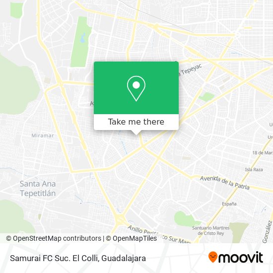 Samurai FC Suc. El Colli map