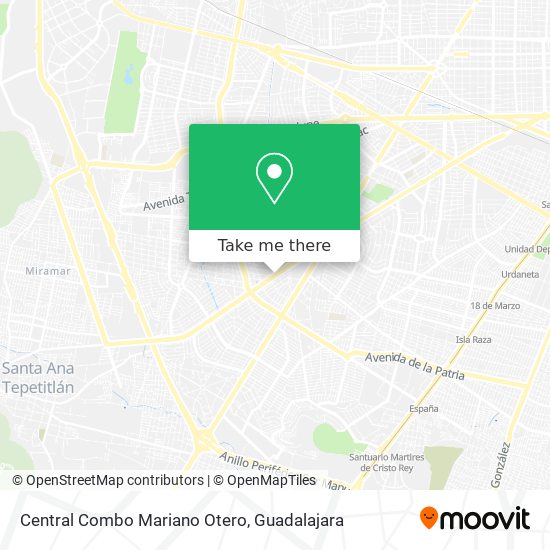 Central Combo Mariano Otero map