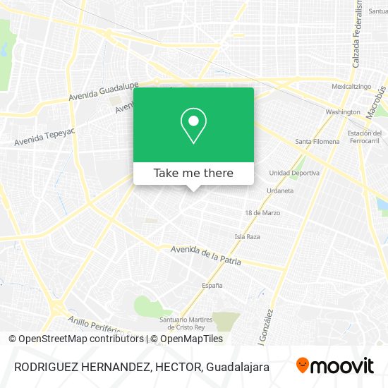 Mapa de RODRIGUEZ HERNANDEZ, HECTOR