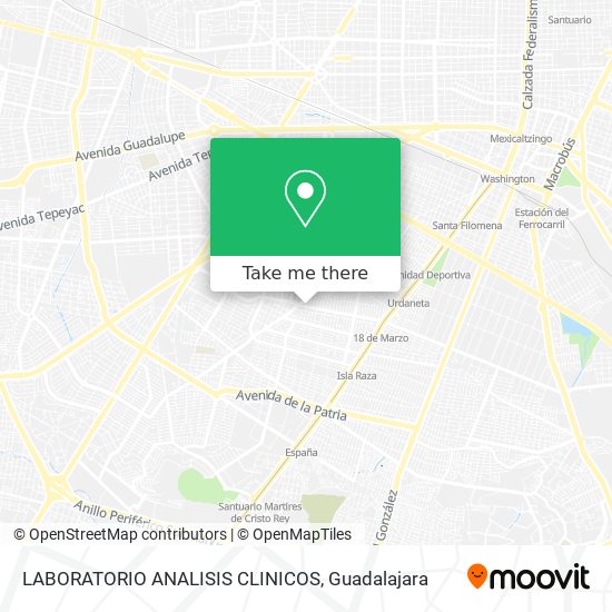LABORATORIO ANALISIS CLINICOS map