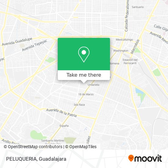 Mapa de PELUQUERIA