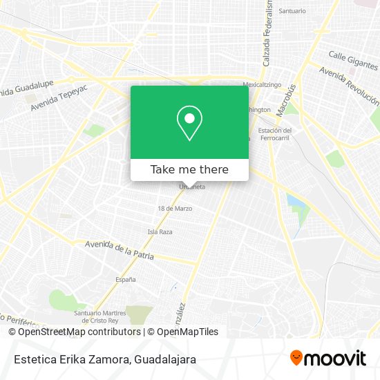 Estetica Erika Zamora map