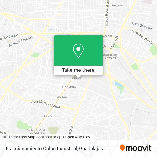 Fraccionamiento Colón Industrial map