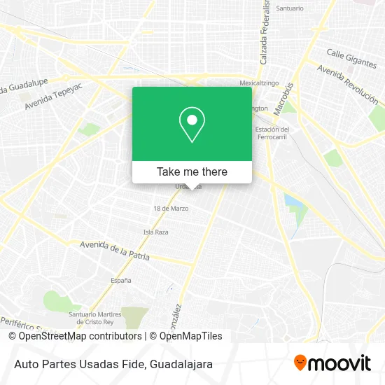 Auto Partes Usadas Fide map