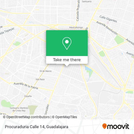 Procuraduria Calle 14 map