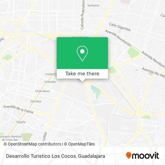 Mapa de Desarrollo Turistico Los Cocos